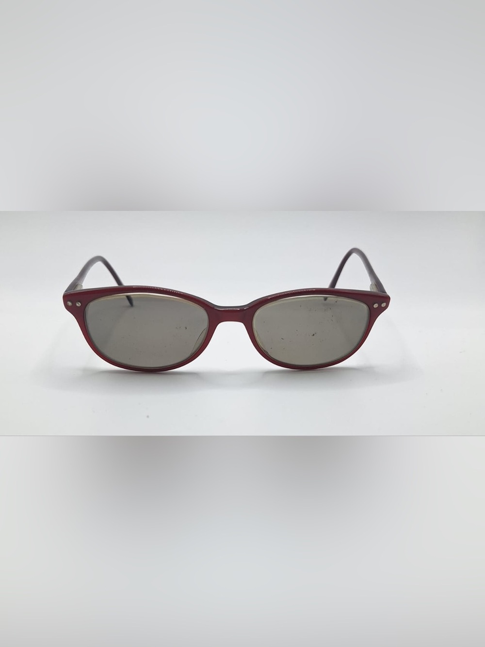 Adrienne Vittadini AV556 Red Oval Sunglasses Frames Only - Picture 3 of 8